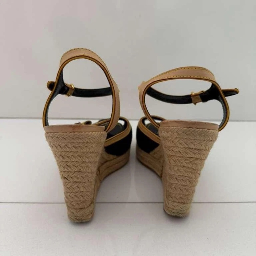Louis Vuitton Isola Canvas Wedge Espadrilles Sandals FR38.5 US8 $1030 - Picture 9 of 15